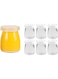 Glass Pudding Jars with Lids, 6 Pack, 200ml Each