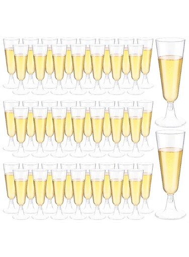 Yon 30-Piece Multi-purpose Plastic Cups, Transparent Plastic Cups for weddings, barbecues, anniversaries, birthdays, garden parties, 150ml