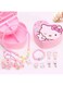 AMERTEER Hello Kitty Jewelry Set &ndash; Cute Hello Kitty Accessories Kit for Girls, Premium Sanrio Jewelry Gifts, Ideal Hello Kitty Toys &amp; Birthday Presents, Charm Bracelet, Necklace &amp; Earrings Set
