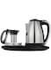 Generic Super Casio-SilverCrest Stainless Steel Electric Kettle and Tea Pot Set, 1800 Watts, 2L Capacity, Black, SLC-DC55261