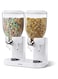 Other Minimalist Double Cereal Storage Container, Black, 1.8L, 25x10cm