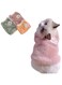 Jatmira Cute Cat Coat Warm Cozy Pet Apparel No Sleeve Soft Relief Sheep Pattern Dogs Puppy Dress Outfit Cat Clothes for Kittens Cat Clothes for Cats Only Female (X-Large, Pink)
