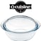 Ocuisine 2.3L Round Casserole with Glass Lid - Borosilicate Glass, Oven Safe, Scratch &amp; Stain Resistant
