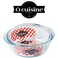 Ocuisine 2.3L Round Casserole with Glass Lid - Borosilicate Glass, Oven Safe, Scratch &amp; Stain Resistant