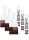 Boao Air Conditioner Condenser Fin Comb, Fin Cleaning Brush Air Conditioner Fin Cleaner Refrigerator Coil Cleaning Whisk Brush Metal Fin Evaporator Radiator Repair Tool (6 Pieces)