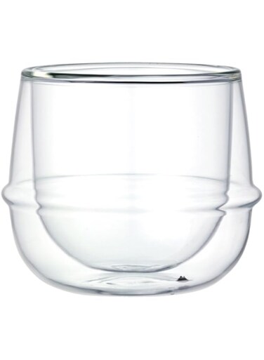 Kinto Kronos Double Wall Wine Glass, Clear, 23108