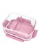 2-Division Food Saver Pink/Clear 20x15x7.5cm