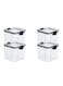 Set of 4 pieces 700ML Airtight Food Storage with Lid, Double Sealed Thick storage Jar, Leak Proof, Easy to Clean, BPA Free, Kitchen and Other Storage