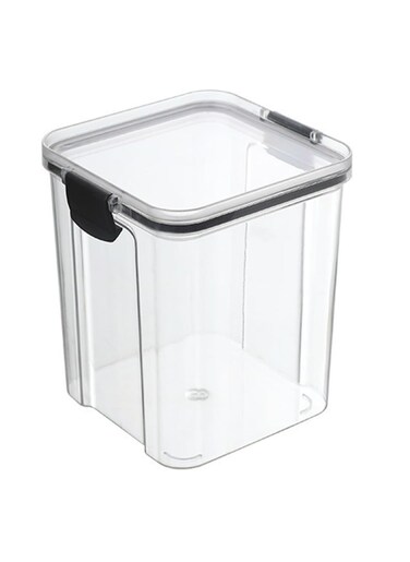 Airtight Food Storage Containers Set, Dry Food Plastic Canisters Storage Organization for Kitchen and Pantry, BPA Free Kitchen Canisters for Cereal, Rice, Plastic Grain Containers Storage Box (950ml)