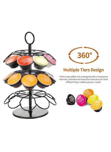 Practical Coffee Capsule Rack Rotary Capsule Tower Coffee Capsule Essential Tool Coffee Storage Frame