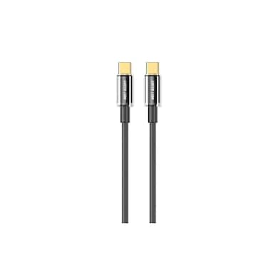 Transparent USB-C to USB-C 60W Braided Cable with Fast Charging &amp; 480Mbps Transfer