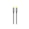Transparent USB-C to USB-C 60W Braided Cable with Fast Charging &amp; 480Mbps Transfer