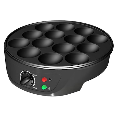 Tradeo 14-Hole Electric Cooking Plate 750W Non-Stick Teflon Pancake &amp; Ball Maker