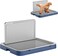 Dog Toilet for Training,Reusable Pee Pad Tray,Puppy Indoor Potty Training Pad Holder with Protection Wall, Keep Paws Dry and Floors Clean, Pet Toilet Potty Tray for Puppy &amp; Cat