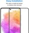MUZZ Galaxy A73 5G 3D Curved Full Coverage Premium Scratch Resistance 5D Touch Tempered Glass Screen Protector For Samsung Galaxy A73 5G Black