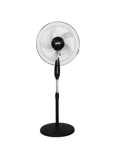 Pedestal Stand Fan Adjustable Height 3 Speed 5 Leaf Blade Fan, Suit for Home &amp; Office, Black 120CM（45W） (Standard fan)