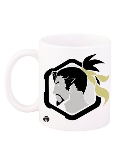 Overwatch Game Printed Mug White/Black/Grey