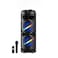 Portable Super Bass Bluetooth Party Speaker with LED Lights, Wireless Mic, Remote Control