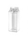 CHIC 1 Pack 1900ml Large Milk Carton Water Bottle, Clear Plastic Milk Bottle&iuml;&frac14;&OElig;Carton Shaped Water Container Juice Tea Jug for Travelling Sports Camping Outdoor Activities