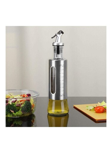 Dispenser Bottle with Scale Silver 500ml