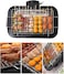 Dubai Gallery Electric Bbq Grill Portable Tabletop Black 50 X 12 X 30Cm