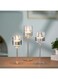 Nuptio Set of 3 Elegant Tea Light Glass Candle Holders Wedding Table Centrepiece