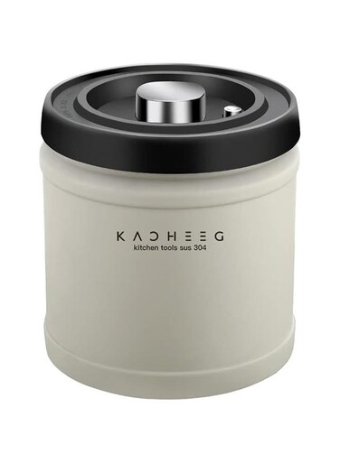 Airtight Coffee Canister,Coffee Container Stainless Steel Coffee Bean Storage Container with CO2 Release Valve Coffee Canister for Beans, Grounds, Sugar, Nuts