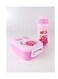 1L Portable Plastic Bento Lunch Box Set with Cute Cartoon Design, Water Tumbler , Spoon and Fork, Sauce Container with 2 Compartments BPA-Free and Lightweight Food Box for Kids &acirc;&euro;&ldquo; Ideal use in Home and Travel, Daycare, Preschool and Back to School Lunchbox &acirc;&euro;&ldquo; 17x12x5 cm