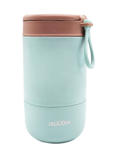 East Double Wall Snack cup, 11oz + 14oz, Reusable, Leak Proof, Microwave, Dishwasher and Freezer Safe - Turquoize