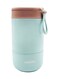 East Double Wall Snack cup, 11oz + 14oz, Reusable, Leak Proof, Microwave, Dishwasher and Freezer Safe - Turquoize