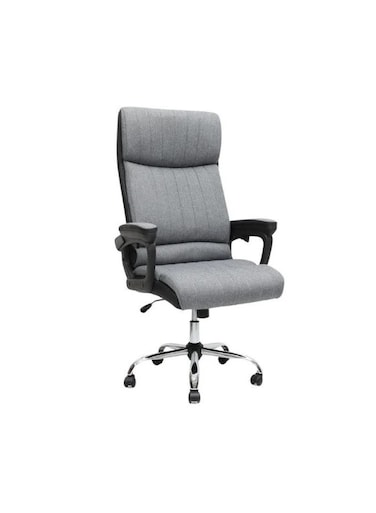 Ergonomic Office Chair, Computer Desk Chair,Fabric Material,Strong Structure,Smooth lumbar support with adjustable Height GREY