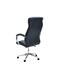 Ergonomic Office Chair, Computer Desk Chair, PU material, Steel Structure, Smooth lumbar support with adjustable Height BLACK
