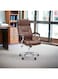 Office Chair With High Back Large Seat And Tilt Function Executive Swivel Computer Chair, Desk Chair Pu BROWN
