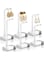KWSLIN 6 Pack Earring Display Stand, Acrylic L Shape Clear Earring Organizer Stand, Hanging Ear Stud Show Shelf for Earring Pendant Jewelry Photography Display Props, 3 Size (Earrings Not Included)