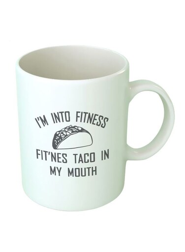 Print Quote Printed Mug White/Black