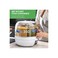 Taylor &amp; Brown 6-Grid Rotating Rice Dispenser, 360&deg; Round Food Storage Container, Transparent