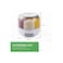 Taylor &amp; Brown 6-Grid Rotating Rice Dispenser, 360&deg; Round Food Storage Container, Transparent
