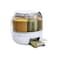 Taylor &amp; Brown 6-Grid Rotating Rice Dispenser, 360&deg; Round Food Storage Container, Transparent