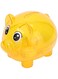 Yitre Transparent Cute Piggy Bank for Kids, Adorable Plastic Little Pig Piggy Bank with Lid on the Bottom, Kids Money Saving Jar Gift Ideas for Boys and Girls (L)