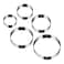 Metaltex 5-Piece Circle Cookie Cutter Set &ndash; Stainless Steel, Assorted Sizes for Baking &amp; Crafts