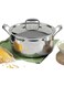 Platinum Triply Stainless Steel Saucepot with Lid &acirc;&euro;&ldquo; 3 Litre, 20&acirc;&euro;&macr;cm   2.5mm Thick SAS Metal Construction   Biryani &amp; Curry Pot   Induction &amp; Gas Compatible   Easy Clean   Silver