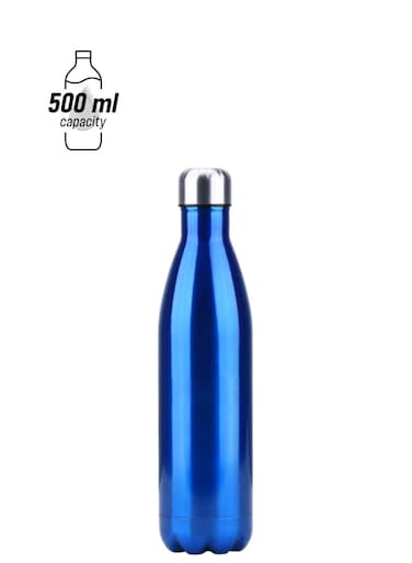 Insulated Water Bottle Blue/Silver