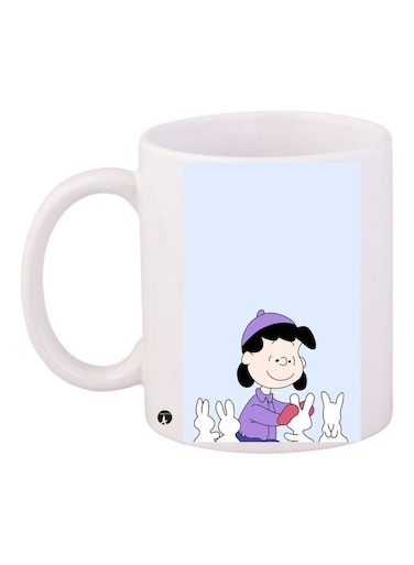 Printed Ceramic Coffee Mug Multicolour