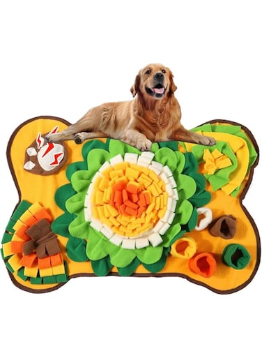 Uhuanyy Snuffle Mat for Dogs - Engage, Stimulate, and Delight Your Pet!Sniff Activity Mat Interactive Feeding Puzzle Slow Feeder for Puppies Cats Rabbits