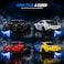 Hypercar Engine Alarm Clock Red with Light Sound &amp; Water Mist Effects, Zinc Alloy Die-Cast Car Clock, Openable Doors &amp; Hood, Pull Back Action, Desk Clock for Home, Office &amp; Car Enthusiasts
