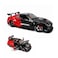 Hypercar Engine Alarm Clock Red with Light Sound &amp; Water Mist Effects, Zinc Alloy Die-Cast Car Clock, Openable Doors &amp; Hood, Pull Back Action, Desk Clock for Home, Office &amp; Car Enthusiasts