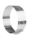 Dubai Gallery Stainless Steel Cake Ring Cutterlayer Cake Slicer Kit Mousse Slicing Cakediameter Is 24Cm Silver