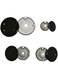 Universal Cooker Hat Set Oven Gas Hob Burner Crown Flame Cap Cover for Kitchen Fit to Most Stove Handles Lid Kit Quality Metal Accessories (Flat fire cover)