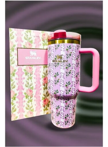 40oz Stainless Steel Insulated Tumbler with Straw &acirc;&euro;&ldquo; Leakproof Lid, Hot 16H/Cold 24H, Slim Base, Dishwasher Safe Travel Mug