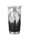 xigua 20oz Tumbler with Lid and Straw, Stainless Steel Vacuum Insulated Water Coffee Tumbler Cup, Nature Mountains and Forest Travel Mug Thermal Cup for Hot and Cold Drinks